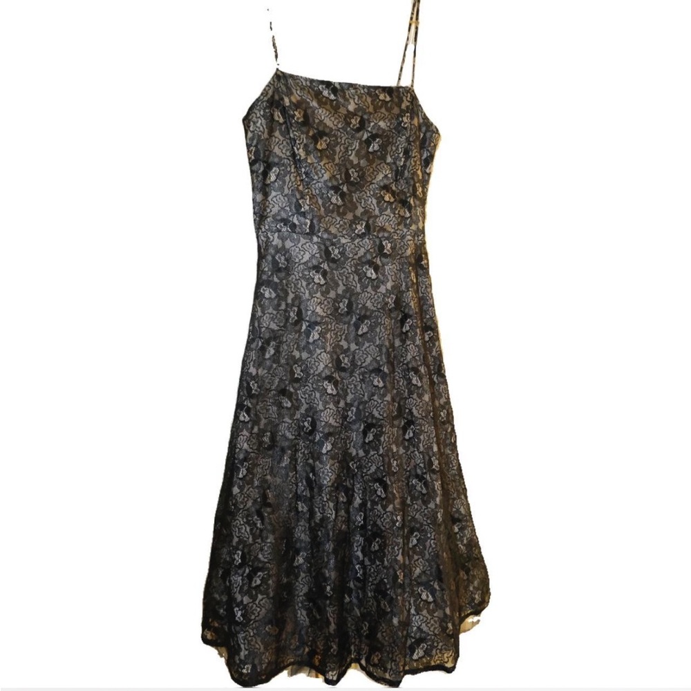 Jodi Kristopher Black Lace Dress